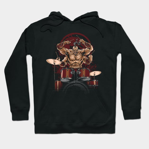 Mortal Drums Hoodie by RedBug01